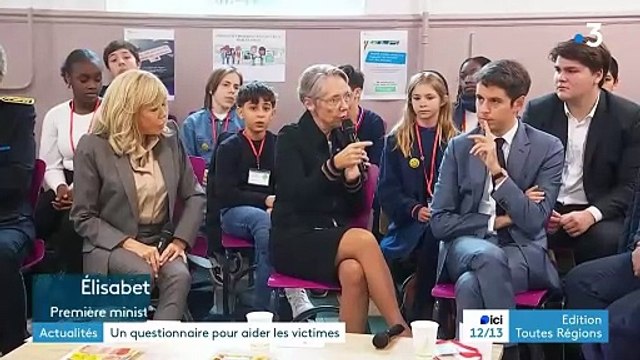La Première ministre Elisabeth Borne appelle à un sursaut contre le harcèlement des enfants: Il y a encore trop d'adultes qui ne sont pas conscients de l'ampleur, de l'impact
