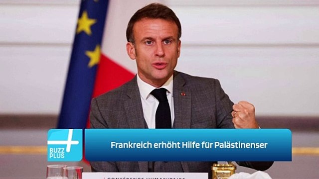 Frankreich erhöht Hilfe für Palästinenser