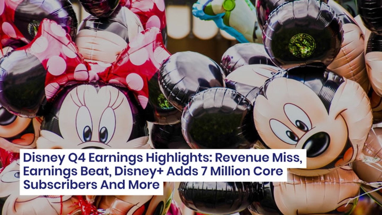 Disney Q4 Earnings Highlights Revenue Miss, Earnings Beat, Disney+