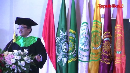 Di Pengukuhan Guru Besar Rektor UMJ, Haedar Nashir Ungkap Pentingnya Bangun Masyarakat Berkeadaban