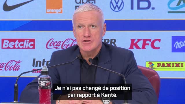 Bleus - Deschamps : "Kanté est toujours sélectionnable"