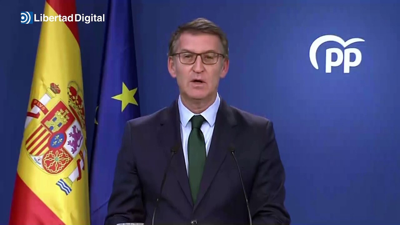 Declaración institucioúñez Feijóo ante el acuerdo de Sánchez y Puigdemont
