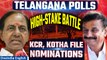 Telangana Elections: Stabbed MP Kotha Files Nomination, KCR Takes Dual Challenge | Oneindia News