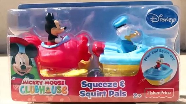 Mickey Mouse Clubhouse Bath Squirter Donald Duck Mickeys Rescue Boat Airplane