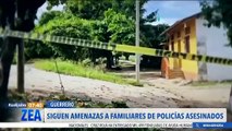 Continúan las amenazas a familiares de los policías asesinados en Coyuca de Benítez