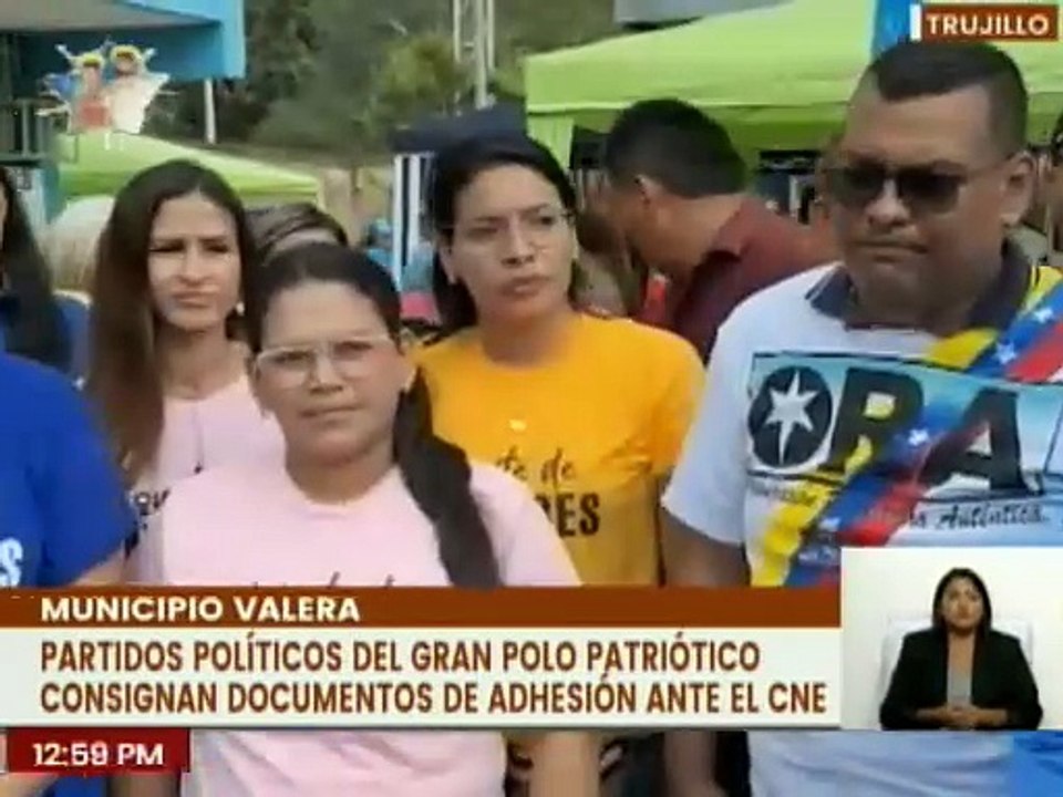 Partidos políticos y movimientos sociales del Gran Polo Patriótico se adhieren ante el CNE Trujillo