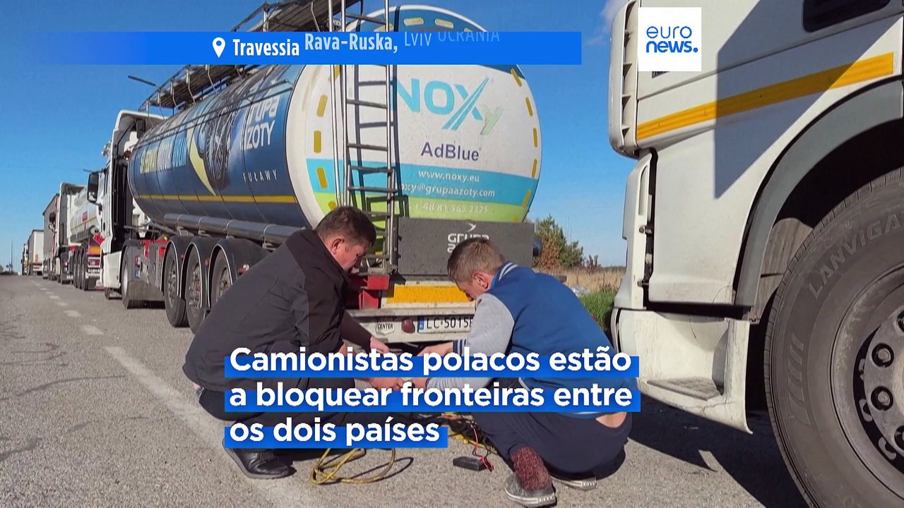 Camionistas polacos bloqueiam fronteiras entre...