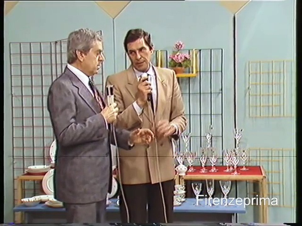 Teleregione Toscana  Granbazar con Raffaele Pisu - Riccardo Corredi - 1985