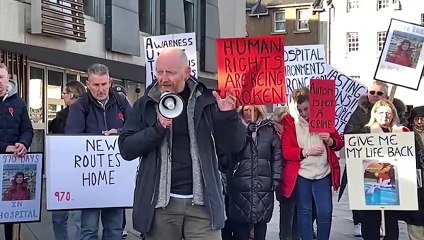 Parents protest to get their their sons home from hospital