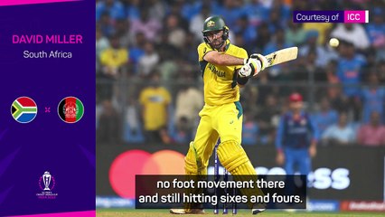 Miller 'inspired' by Maxwell's 'special' double century