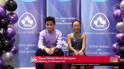 Pre Juvenile Pattern Dance - 2024 Skate Canada BC/YT Sectionals Super Series