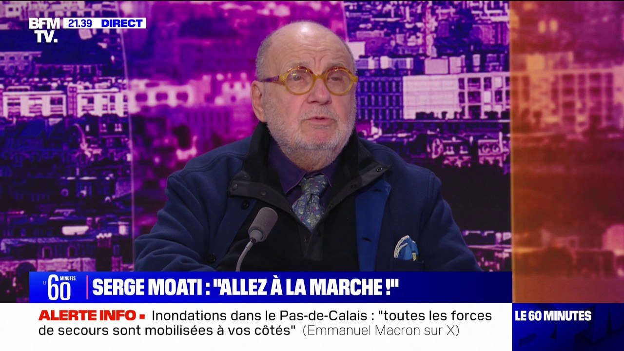 Marche contre l'antisémitisme: "Je suis ravi que le Rassemblement National y aille", affirme le réalisateur et journaliste Serge Moati
