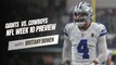 New York Giants vs. Dallas Cowboys: NFL Week 10 Preview