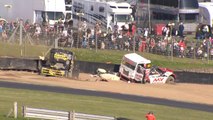 British Truck Racing Championship 2023 Brands Hatch Race 5 Start Leaders Oliver ORourke Big Crash