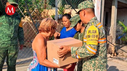 Se han distribuido más de 263 mil despensas y enseres en Acapulco y Coyuca