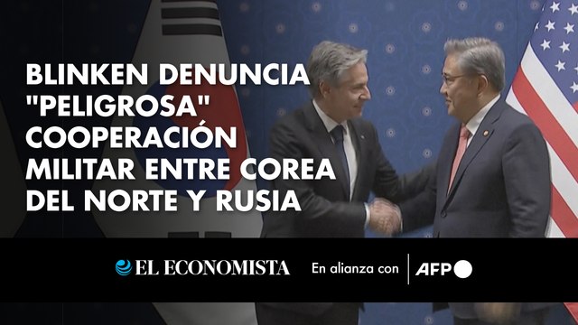 Blinken denuncia peligrosa cooperación militar entre Corea del Norte y Rusia