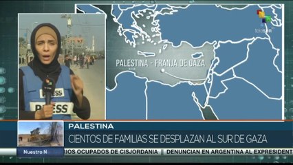 Palestina: Cientos de familias se desplazan al Sur de Gaza