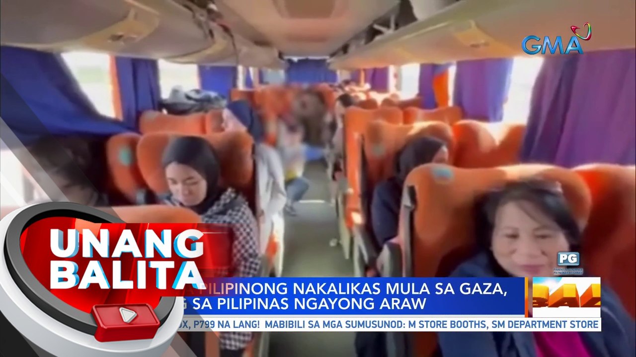 DFA: 36 na Pilipinong nakalikas mula sa Gaza, darating sa Pilipinas ngayong araw | UB