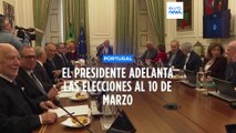 El presidente de Portugal anuncia elecciones anticipadas para el 10 de marzo