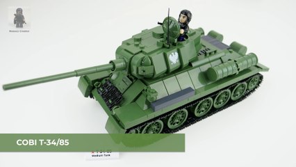 COBI World War II | 2542 --- T-34/85 --- unboxing and pure build --- part 3