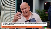 Celebran los anuncios y proyectos turísticos y educativos hechos por Massa para Iguazú