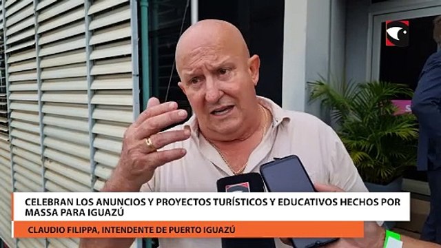 Celebran los anuncios y proyectos turísticos y educativos hechos por Massa para Iguazú
