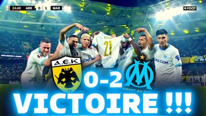  SARR et MBEMBA offrent la victoire à l'OM face à l'AEK ATHÈNES (0-2) !