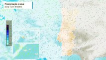 Eis a previsão da distribuição e acumulação da chuva no fim de semana de São Martinho em Portugal