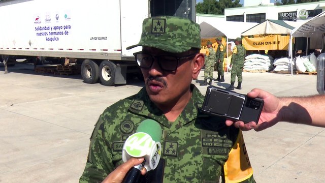 Militares de Jalisco entregarán 15 mil despensas a los damnificados por Otis