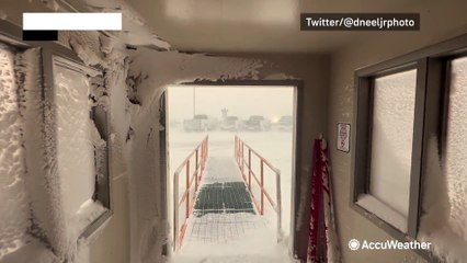 Chilly and windy day in the Alaskan Arctic