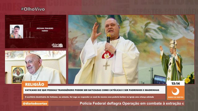 Pessoas transgênero e filhos de casais homoafetivos podem ser batizados, afirma Vaticano