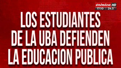 Masiva marcha en la Facultad de Derecho en defensa de la educación pública