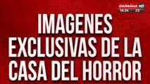 Nene mató a su padre: imagenes exclusivas de la casa del horror