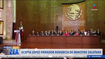 López Obrador acepta la renuncia de Arturo Zaldívar como ministro de la SCJN