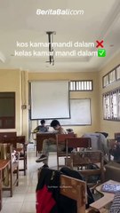 da toilet di dalam kelas, murid-murid jadi enggak ada alasan ijin ke toilet buat bolos nih