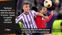 Toulouse's Dallinga admits to nerve wracking end v Liverpool