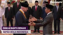 Momen Jokowi Anugerahkan Tanda Kehormatan Bintang Jasa Pratama ke Presiden FIFA Gianni Infantino