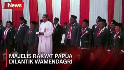 28 Anggota Majelis Rakyat Papua Dilantik Wamendagri di Nabire