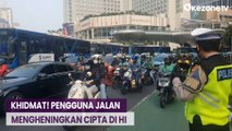 Hari Pahlawan, Ratusan Pengendara Mengheningkan Cipta di Bundaran HI