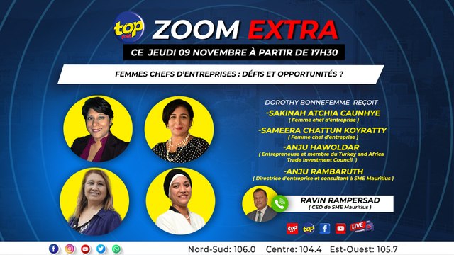 Zoom Extra : Femmes chefs d’entreprises défis et opportunités.