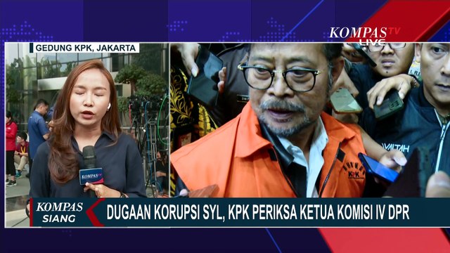 KPK Panggil Ketua Komisi IV DPR Fraksi PDIP Terkait Korupsi Syahrul Yasin Limpo