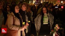 Washington'da İsrail saldırılarında öldürülen Filistinliler için anma töreni