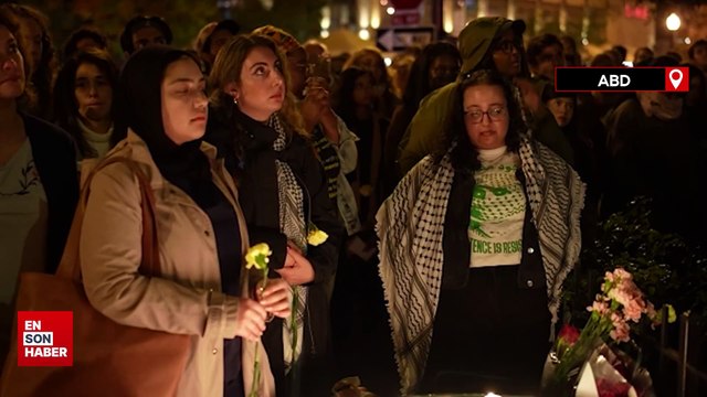 Washington'da İsrail saldırılarında öldürülen Filistinliler için anma töreni