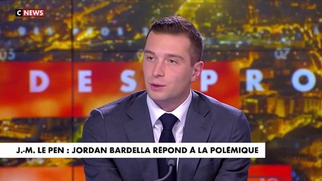 Jordan Bardella reconnaît sur CNews une maladresse après ses propos sur Jean-Marie Le Pen : Les propos qu'il a tenus étaient évidemment antisémites, révisionnistes et négationnistes