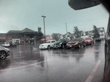 Tesla Cam Captures Tornado Tearing Up Parking Lot