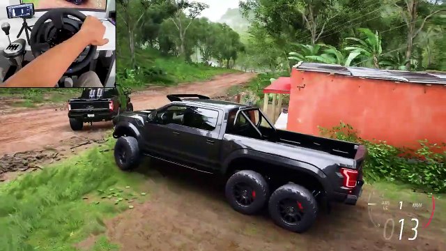 Ford Raptor 6x6 & Ford F-250 _ OFFROAD CONVOY _ Forza Horizon 5 _ Thrustmaster T300RS gameplay