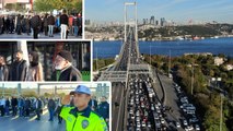 15 Temmuz Şehitler Köprüsü'nde 09.05'te hayat durdu