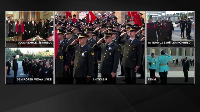 SON DAKİKA: Atatürk'ü saygıyla anıyoruz: Devlet erkanı Anıtkabir'de...