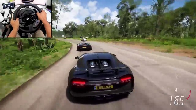 Bugatti Chiron & Lamborghini Aventador _ Forza Horizon 5 _ Thrustmaster T300RS gameplay
