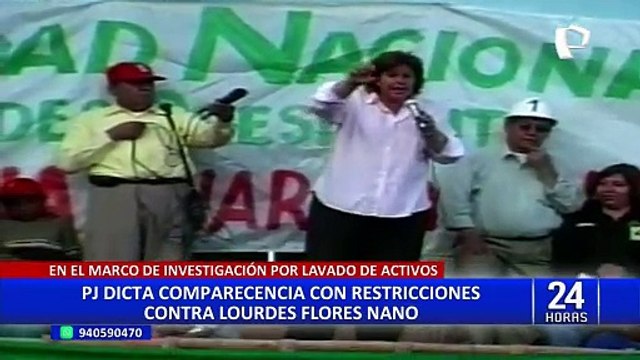 Poder Judicial dicta comparecencia con restricciones a Lourdes Flores Nano por caso Odebrecht